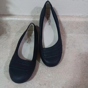 Kuru Grace Womens Size 9 Gun Metal Loafers Flats Shoes Leather Slip On Orthotic